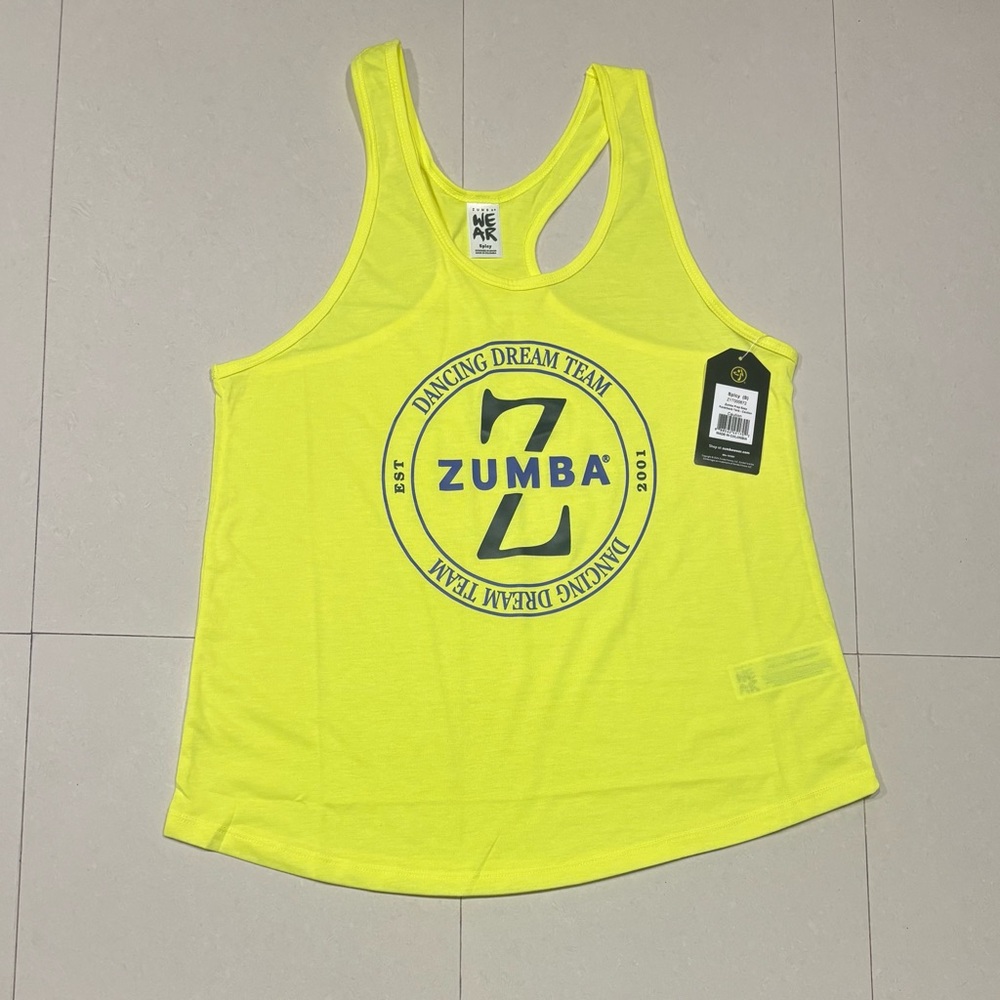 Zumba Fitness Neon Yellow Tank Top